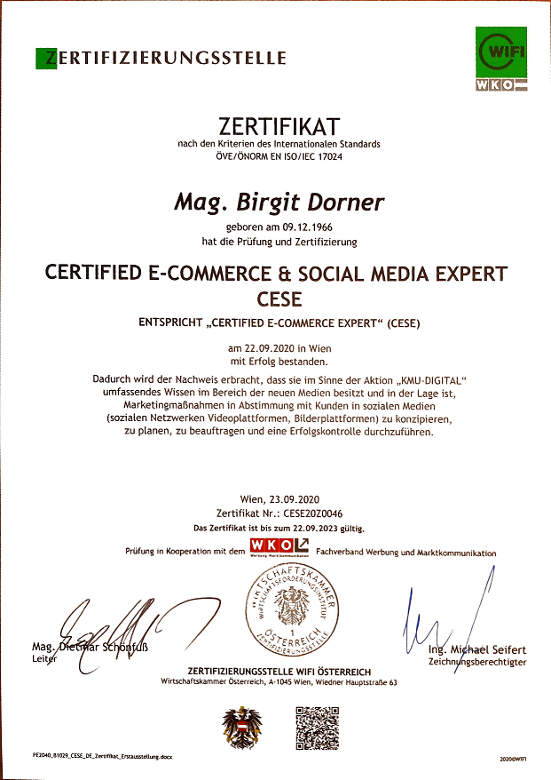 certified E Commercde & Social Media Expert